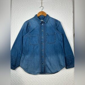 American Eagle Denim Button-Up Women’s Shirt Vintage Inspired 100% Cotton